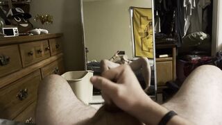 POINT OF VIEW Lush stud wanks to completion and has ginormous cum-shot