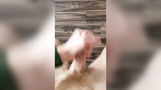 My bum buttplug fell when nutting- Strong masturabtion, massager