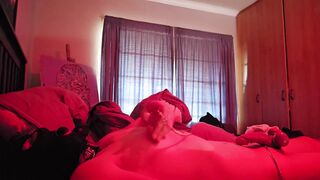 Jizzing from nip torment and ball wanking.