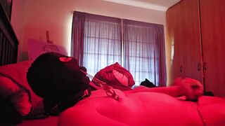 Jizzing from nip torment and ball wanking.