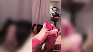 POINT OF VIEW Dual Camera Leisurely Draining Immense Man rod With Lubricant And Drool Humungous Cum-shot