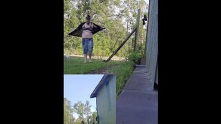 Risky daytime unclothe & tear w/nip have fun