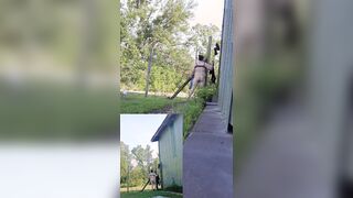 Risky daytime unclothe & tear w/nip have fun