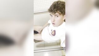 Lad with phimosis milks at the dentist