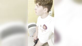 Lad with phimosis milks at the dentist