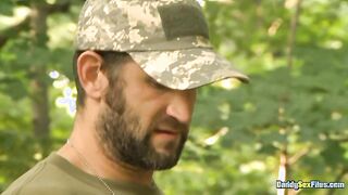 DaddysexFiles: Joe Parker and CJ Parker drill Conner Habibs arse when caught peeing on the camp