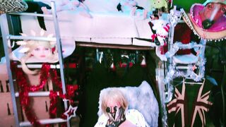 Inception Dreamscape with relieving Music - Hopping Humungous Mounds Sissy High High-heeled slippers Taunting Yam-sized Mammories