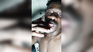 BIG BLACK COCK Ginormous Jizz shot prt1