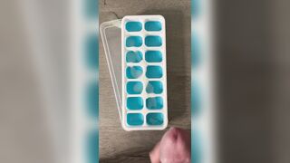 Meaty Manhood Bodybuilder Makes Ice Cubes With Straps of His Spunk