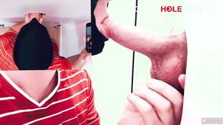 Insane Soccer Lad Deepthroats His Coach to a Humungous Climax at the Gloryhole