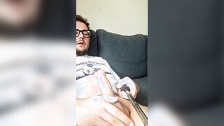 Quickie on the sofa – morning weenie ease