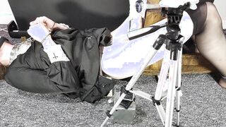 Gothic femboy gets wanked!/Running in rivulets spunk/Post climax torment