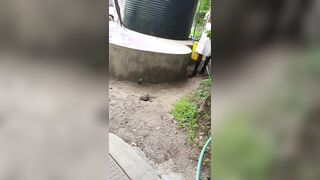 African Nude fellows romping outside studs to guys