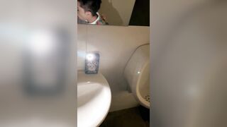 My best friend gay-for-pay makes me blow his meaty manhood in the public toilets of my university