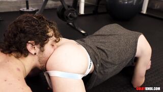 Levi Hatter gets his Cock-squeezing Youngster Fuck-hole Opened up Open by Calvin Banks Giant Moist Schlong!