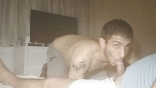 Deep-throating my Stepfather Penis While he is