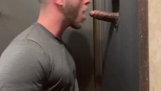 Drinking str8 Ebony Beefstick in my GloryHole in Miami