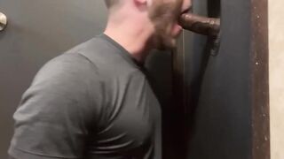 Drinking str8 Ebony Beefstick in my GloryHole in Miami