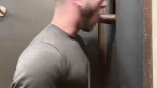 Drinking str8 Ebony Beefstick in my GloryHole in Miami