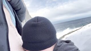 Hetero but nosey stranger shoots spunk in my jaws on public hiking trail