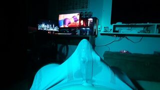 trio massagers at the same time, nutting in undergarments, solo masculine