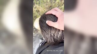 A COLLEGE GIRL FELLATED MY HARD-ON ON THE ROAD