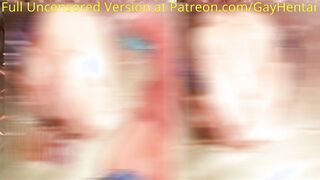 Spiderman Spunk Inflation - Spiderman X Venom Stomach inflation Manga porn