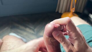 Suspended buddies masturbate each other off