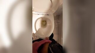 Peeing from my wooly sinewy cut salami