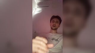 super-fucking-hot heterosexual fellow jacks off his ginormous cut milky man rod