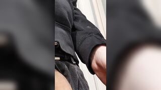 Uncircumcised Bone Peeing in Outside Public