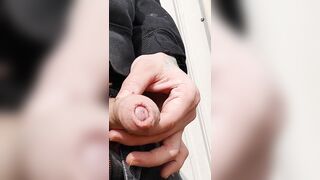 Uncircumcised Bone Peeing in Outside Public