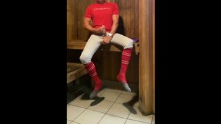 Another Red-hot and Mischievous Edging Sesh From DILFJockDad87 in the Sauna