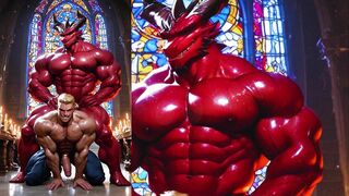 I challenged a satan and we had an hump in the castle in Scotland