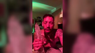 Deep Facehole Teaching on 13” Fuck stick