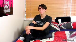 TeachTwinks: Youngster Kyle Dickson Drains His Own Pulsing Gigantic Uncircumcised Pipe