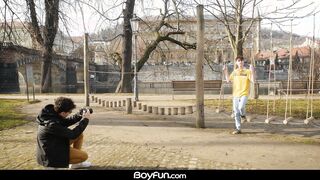 Model Lad Stud Cassian Wesley Gets Pulverized & Creamed!