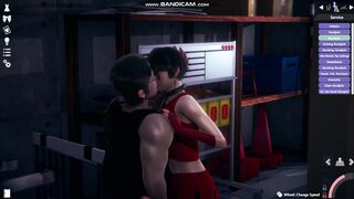 Femboy Cheerleader romps coach (Liz pt.1)