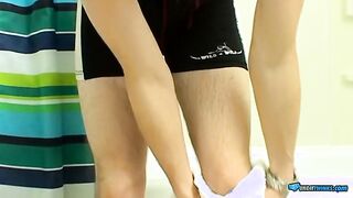 UndieTwinks: Bryce Corbin gets super-steamy and moist in the bathroom while draining rock hard