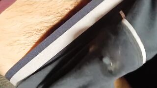 I wank with my lingerie and jizz in it