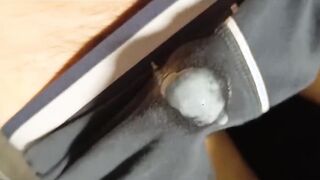 I wank with my lingerie and jizz in it