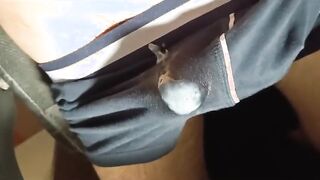 I wank with my lingerie and jizz in it