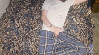 Dressed Observing Red-hot Pornhub Featured Flick While Taunting My Chisel