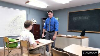 Detention Lad Gets A Enormous Rod Jammed Up His Rump As Penalty