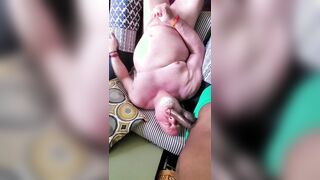 TEDDY FACIAL CUMSHOT! Hunk masturbates and BIG BLACK COCK shoots on his face!