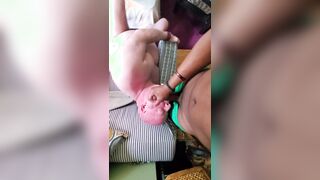 TEDDY FACIAL CUMSHOT! Hunk masturbates and BIG BLACK COCK shoots on his face!