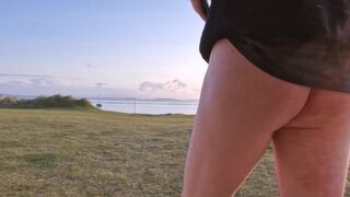 Urinating In Public. Getting My Penis Out By The Beach Park Up And Taking A Urinate.