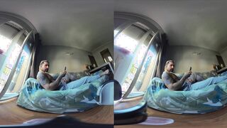 VR 180 8K Taunting you in the bed , fapping , edging and muddy chat POINT OF VIEW Teaser ( total fasten on OF )