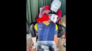 Heterosexual Grind German Sneakers Tormentor Breath Manage sole socks idolize stinky sub nude sole