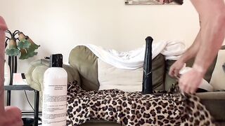 Sissy Femboy rails pony fuck stick for very first time